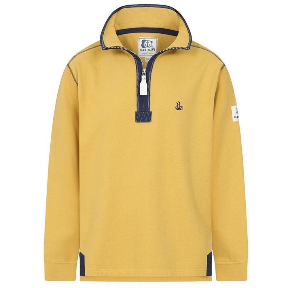 Lazy Jacks Mens Quarter Zip Sweatshirt / Heather